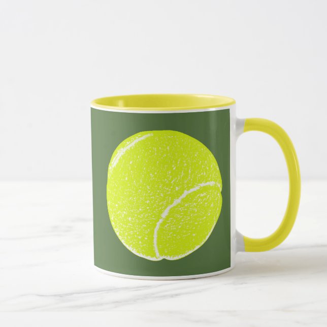 gult tennis boll mugg (Höger)
