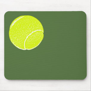 gult tennis boll musmatta