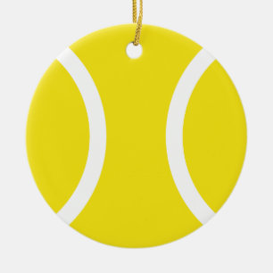 Gult Tennis Boll Ornament för jul eller deco