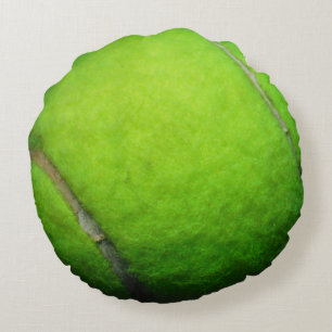 Gult Tennis boll pelare Rund Kudde