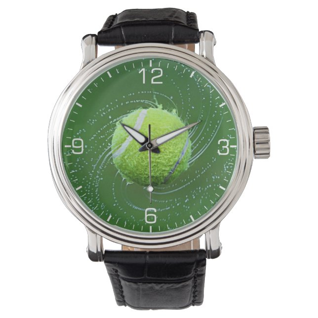 Gult Tennis Boll Personlig Armbandsur (Framsida)