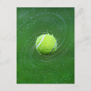 Gult Tennis Boll Personlig Vykort