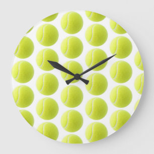 Gult Tennis Boll Stor Klocka