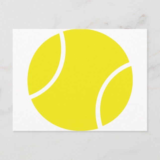 Gult Tennis Boll Symbol Vykort (Framsida)