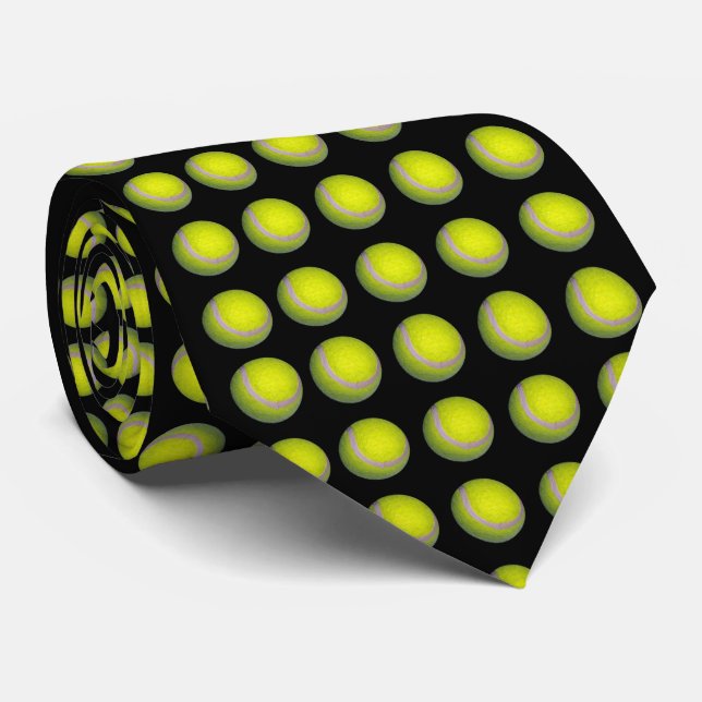 Gult Tennis Bollar on Black Background Slips (Rullad)