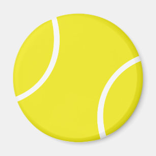 Gult tennisbollsymbol magnet