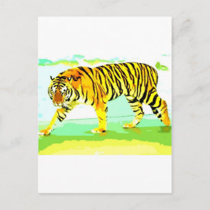 Gult Tiger Vykort