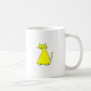 Gult Tjock Katt Kaffemugg
