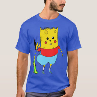 Gult toon Character SpongeBart PikaPants Knock O T Shirt