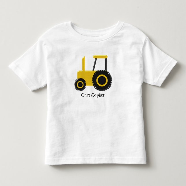Gult Tractor Tröja (Framsida)