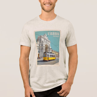 Gult Tram, Augusta Street Arch. Lissabon, Portugal T Shirt