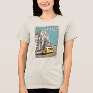 Gult Tram, Augusta Street Arch. Lissabon, Portugal T Shirt