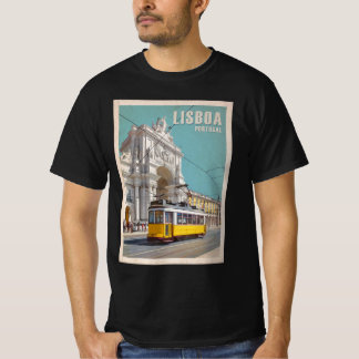 Gult Tram, Augusta Street Arch. Lissabon, Portugal T Shirt