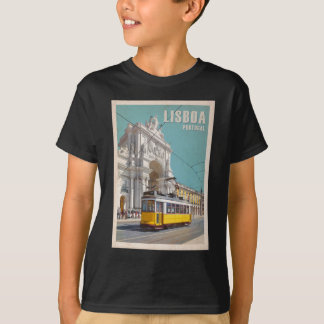 Gult Tram, Augusta Street Arch. Lissabon, Portugal T Shirt