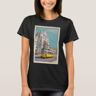 Gult Tram, Augusta Street Arch. Lissabon, Portugal T Shirt