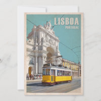 Gult Tram, Augusta Street Arch. Lissabon, Portugal