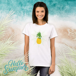 Gult Tropiskt ananas T Shirt