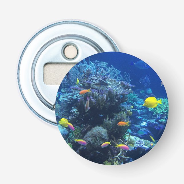 Gult Tropiskt undervattensfoto för fisk Flasköppnare (Framsidan)