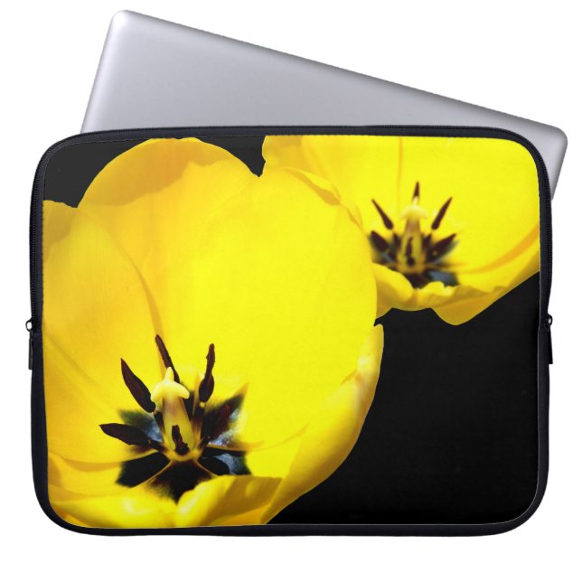 Gult Tulip bärbar dator Fodral (Framsidan)