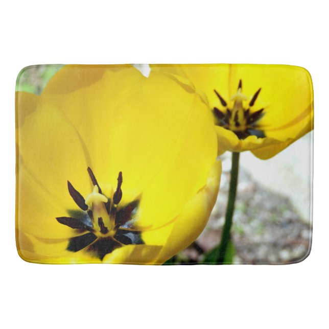 Gult Tulip Bath Mat Badrumsmatta (Framsidan)