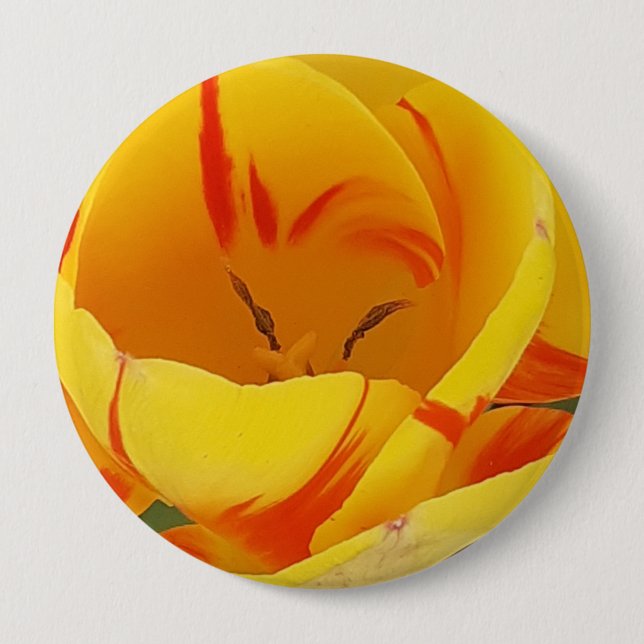Gult Tulip-bricka Knapp (Framsida)