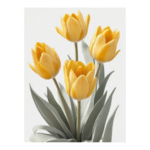 Gult Tulip Flower