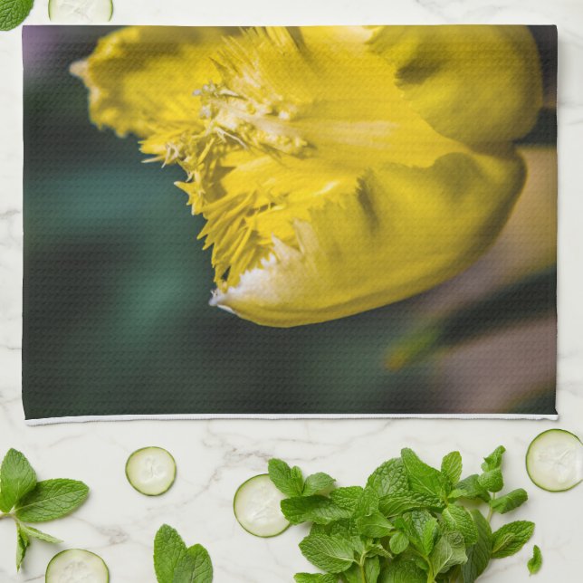 Gult Tulip Kökshandduk (Vikta)