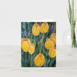 Gult Tulip-kort Tack Kort
