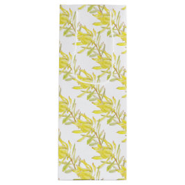 Gult tulip leucadendron vattenfärg