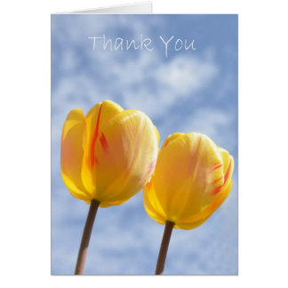 Gult Tulips i himlar OBS Kort
