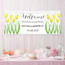 Gult Tulips Vår Blommigt Rustic Elegant bröllop