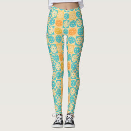 Gult Turcoise Beach Inspired Pickleball Leggings