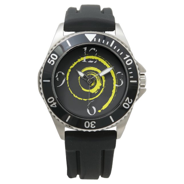 Gult Twirl Watch Armbandsur (Framsida)