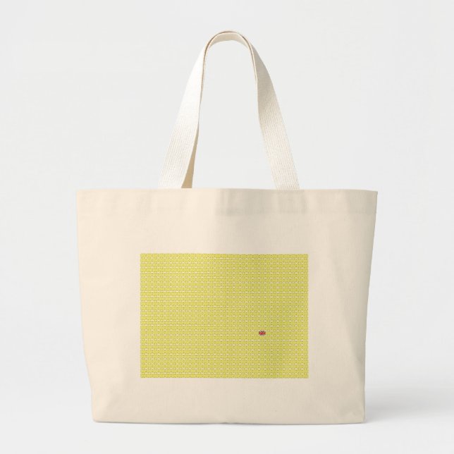 Gult UK Union Jacks & odd one Jumbo Tygkasse (Framsidan)