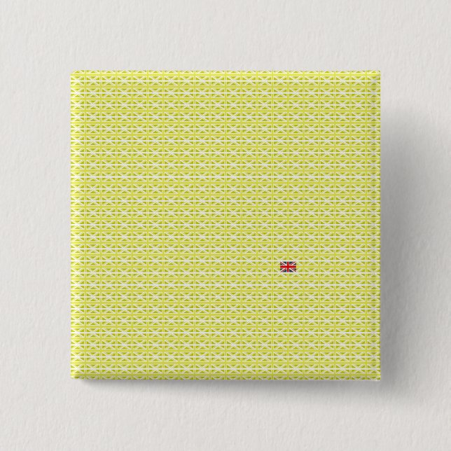 Gult UK Union Jacks & odd one Knapp (Framsida)