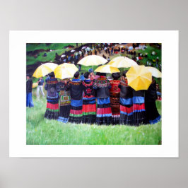 Gult Umbrellas (skönhets- och Skönhetstävlingen) Poster