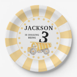 Gult under byggnadsår pappra tallrikar