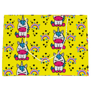 Gult Unicorn Pony Birthday