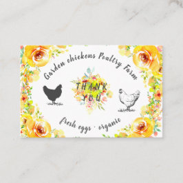 gult vår blommigt-bondgård tack vare ditt kort