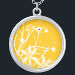 Gult Vår blommor Silver Necklace Silverpläterat Halsband<br><div class="desc">Snygg Gult Vår blommor Sterling silver Necklace. Underbar som födelsedag eller helgdag. Underbar som bröllopsförmån,  bröllop-gåva,  födelsedagspresent eller helgdag.</div>