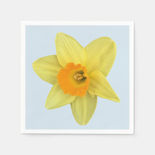 Gult Vår Daffodil Pappersservett (Framsidan)