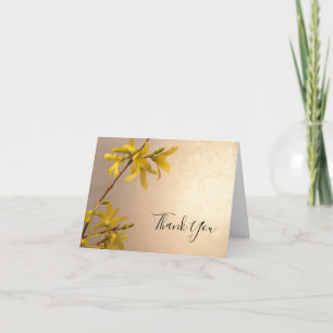 Gult Vår Forsythia Flowers Funeral Sympathy Tack Kort