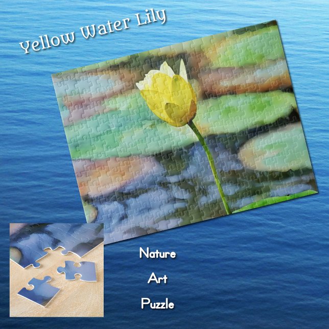 Gult Vatten Lily Nature Art Puzzle Pussel (Skapare uppladdad)