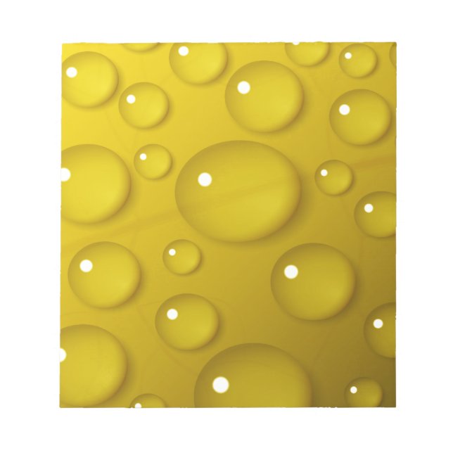 Gult Vatten-versionsbakgrund Anteckningsblock (Framsida)