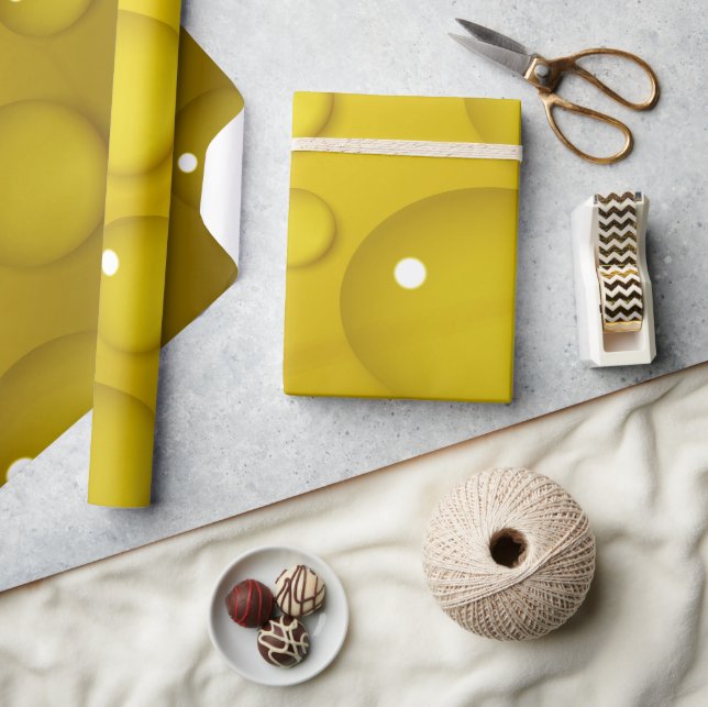 Gult Vatten-versionsbakgrund Presentpapper (Hantverk)