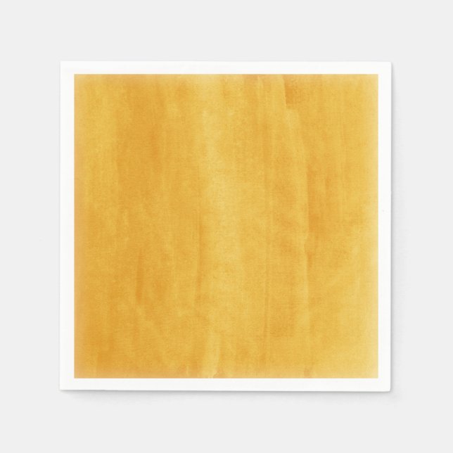 Gult Vattenfärg Modern målad tonad Pappersservett (Framsidan)