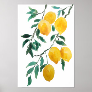gult: vattenfärg poster