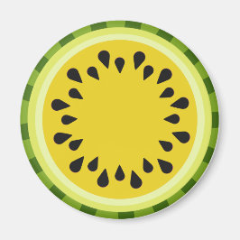 Gult Vattenmelonsegmentmagnet Magnet