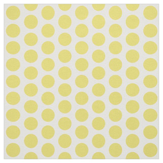 Gult Vit Mini Polka dots Fabric Tyg (Provkarta)