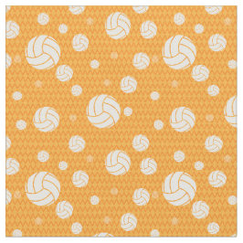 Gult Volleyball Chevron Patterned Tyg
